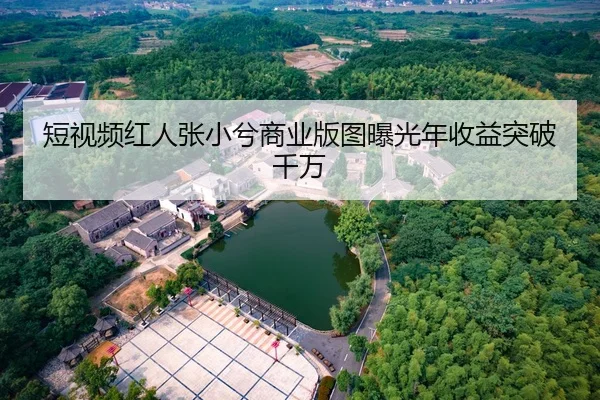 短视频红人张小兮商业版图曝光年收益突破千万